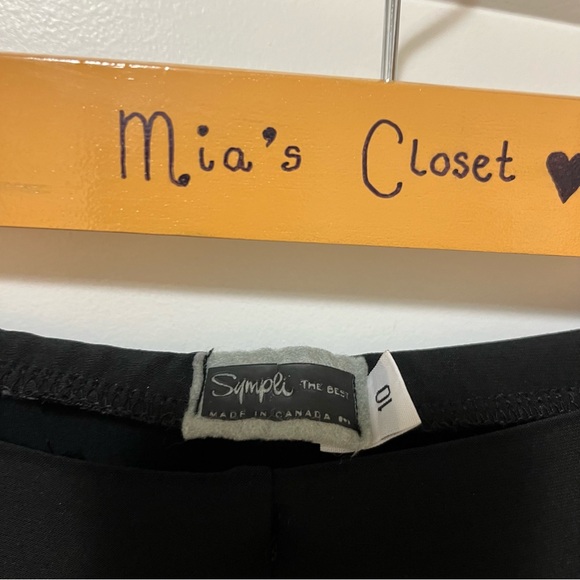 SYMPLI - Elastic Waist - Straight Leg Stretchy Trousers - Womenโs 10 - Picture 6 of 6